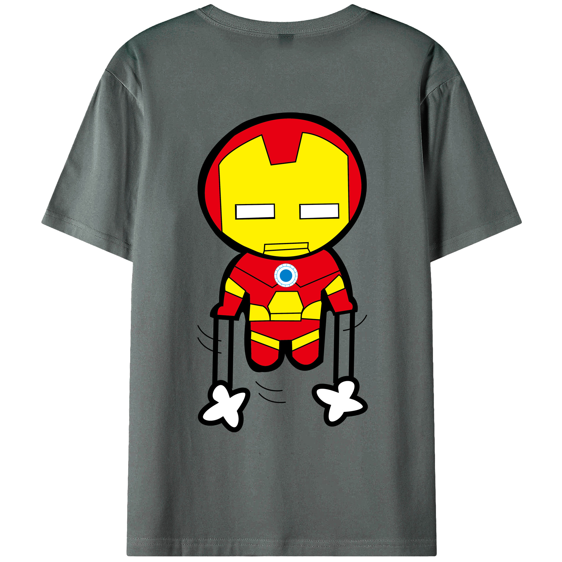 （画像用） アベンジャーズ The Avengers 綿100％ メンズ半袖Tシャツ（バックプリント） 通気性